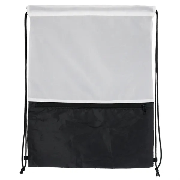 Full Color Zippered Drawstring Backpack... from ASI 30208 A P Specialties / AP Specialties