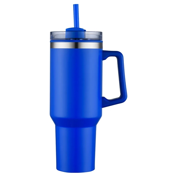 40 oz Plastic-Lined Straw Travel Mug... from ASI 31517 Admart Products