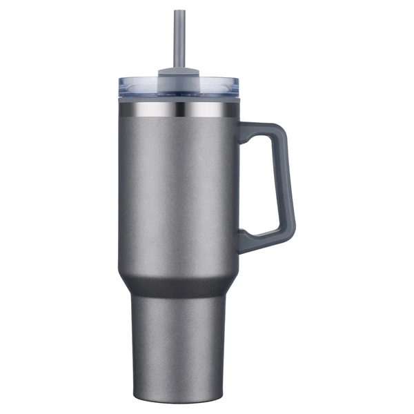 40 oz Plastic-Lined Straw Travel Mug... from ASI 31517 Admart Products