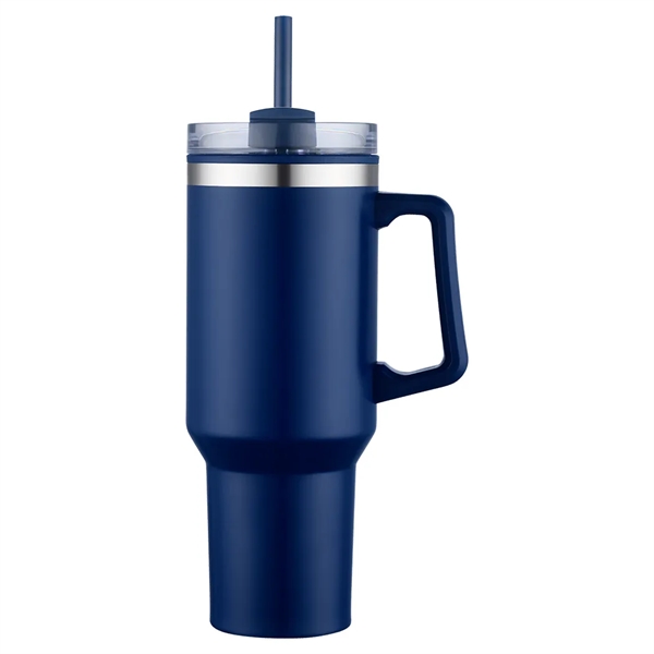 40 oz Plastic-Lined Straw Travel Mug... from ASI 31517 Admart Products