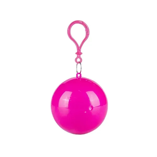 Portable disposable raincoat ball plus 1 color silkscreen imprint on ball... from ASI 37218 Athena Promo (tm)