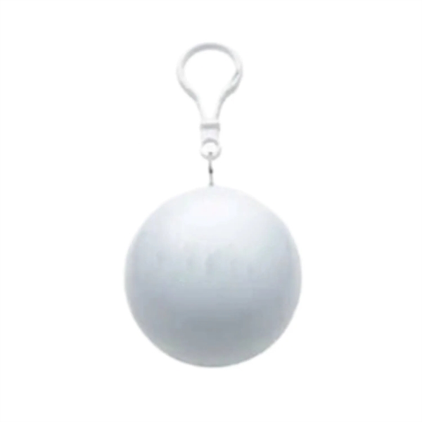 Portable disposable raincoat ball plus 1 color silkscreen imprint on ball... from ASI 37218 Athena Promo (tm)