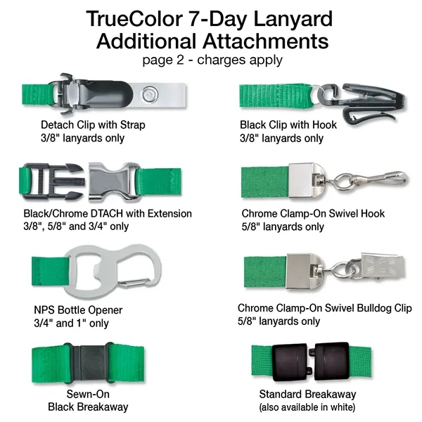 Top quality TrueColor anti-microbial lanyards inhibit the growth of odor causing... from ASI 79898 Promovision / PROMOVISION