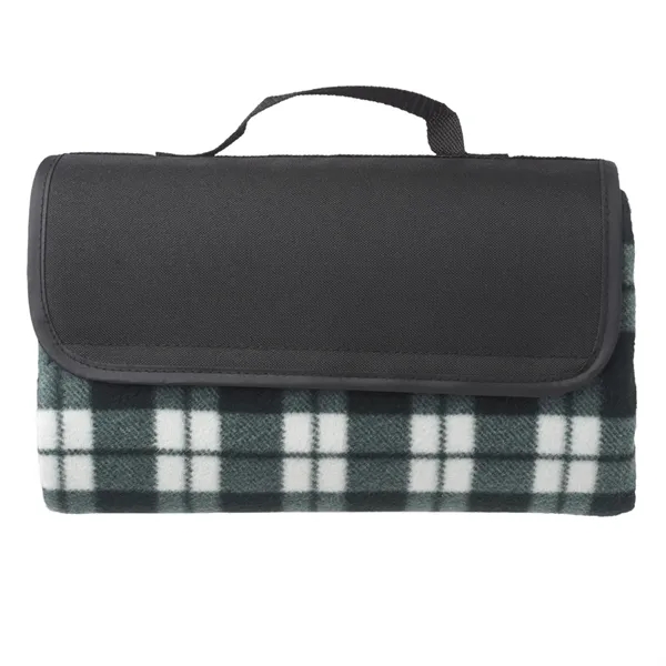 Checkered roll-up picnic blanket plus 1 color silkscreen imprint on 1... from ASI 37218 Athena Promo (tm)