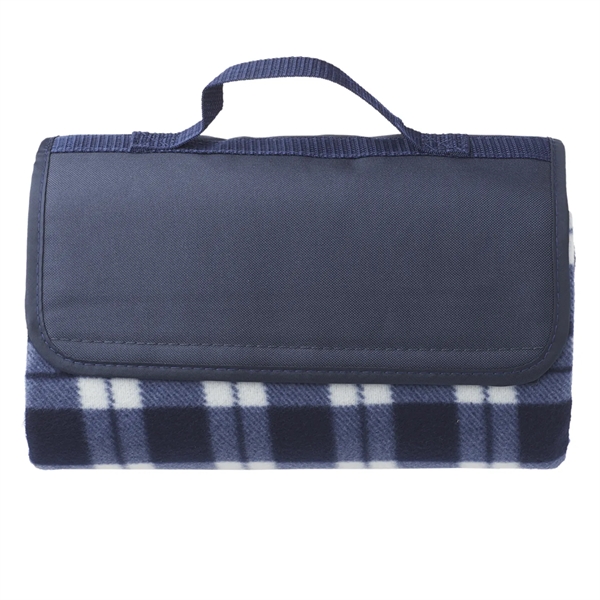 Checkered roll-up picnic blanket plus 1 color silkscreen imprint on 1... from ASI 37218 Athena Promo (tm)