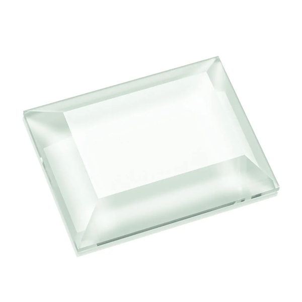 Elegant Deep Etched Crystal 3" x 4" Paperweight in Jade or... from ASI 84592 St Regis Group