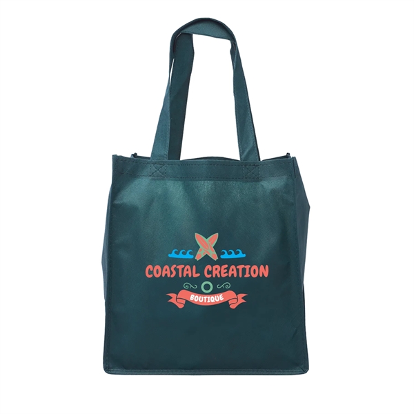 The Clipper Grocery tote bag is made 80 GSM Non-Woven Polypropylene... from ASI 62088 IDProductsource