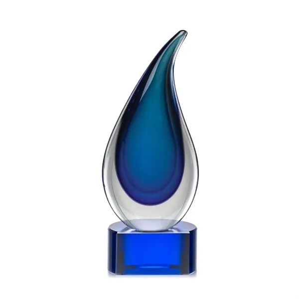 Clear art glass encases multiple shades of blue to create this... from ASI 84592 St Regis Group / St Regis