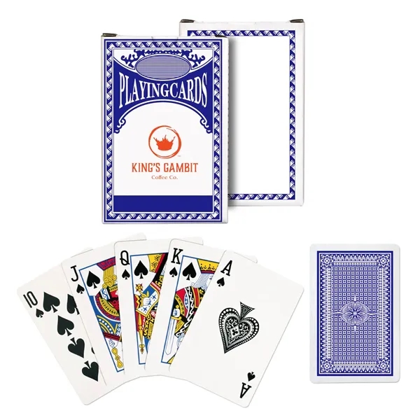 Standard deck of playing cards with custom imprint on the card... from ASI 63549 Jornik Manufacturing Corp