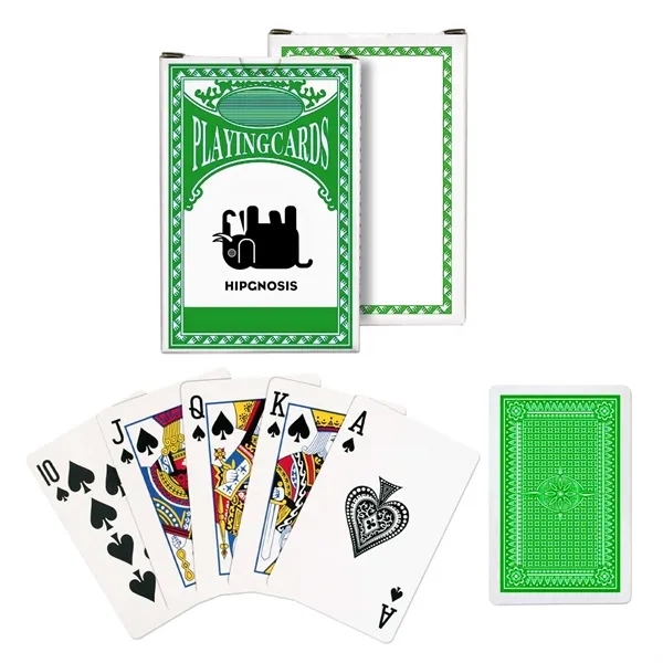 Standard deck of playing cards with custom imprint on the card... from ASI 63549 Jornik Manufacturing Corp
