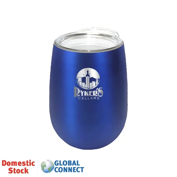 Halcyon® 12 oz. Stainless Steel Wine Glass with Acrylic Lid... from ASI 30270 Aakron Line