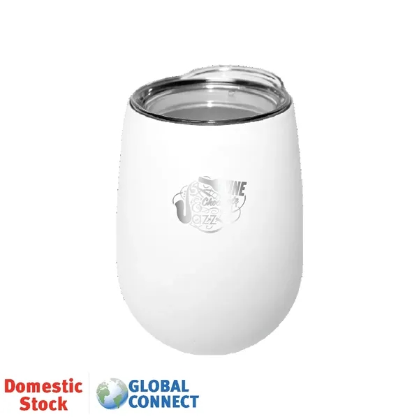 Halcyon® 12 oz. Stainless Steel Wine Glass with Acrylic Lid... from ASI 30270 Aakron Line