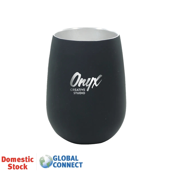 Halcyon® 12 oz. Stainless Steel Wine Glass, Laser, Standard... from ASI 30270 Aakron Line