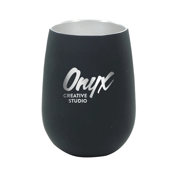 Halcyon® 12 oz. Stainless Steel Wine Glass, Laser, Premium... from ASI 30270 Aakron Line