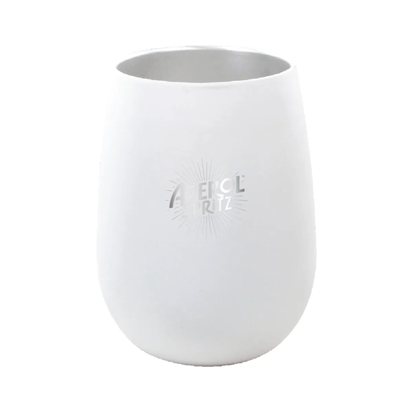 Halcyon® 12 oz. Stainless Steel Wine Glass, Laser, Premium... from ASI 30270 Aakron Line