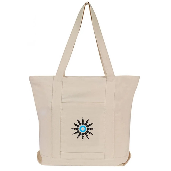 12 oz. Small Boat Tote Bag. Main full zipper gusset compartment.... from ASI 40544 Binaco