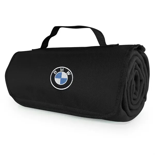 100% polyester fleece roll up blanket with 600 Denier Polyester front... from ASI 40544 Binaco