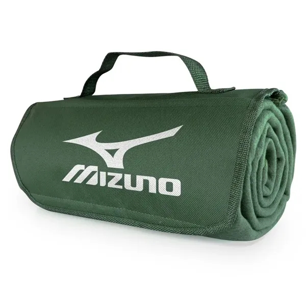 100% polyester fleece roll up blanket with 600 Denier Polyester front... from ASI 40544 Binaco