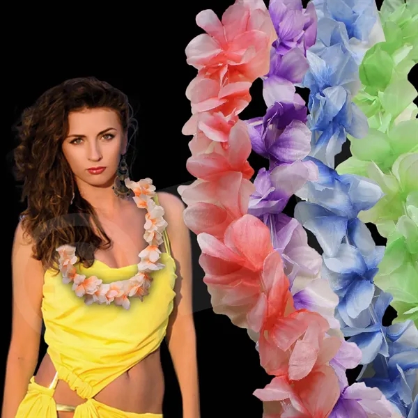 36" flower lei, offered in an assortment of colors.... from ASI 42016 Brighter Promotions Inc