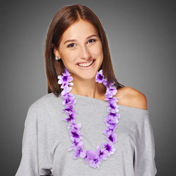 36" flower lei, offered in an assortment of colors.... from ASI 42016 Brighter Promotions Inc