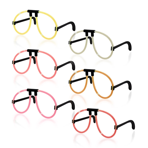 Assorted 6 pack of neon glow eyeglasses.... from ASI 42016 Brighter Promotions Inc