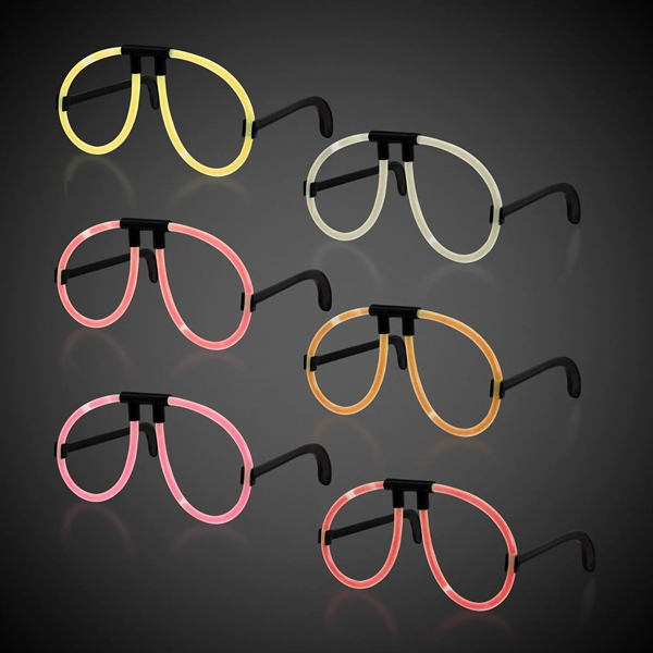 Assorted 6 pack of neon glow eyeglasses.... from ASI 42016 Brighter Promotions Inc