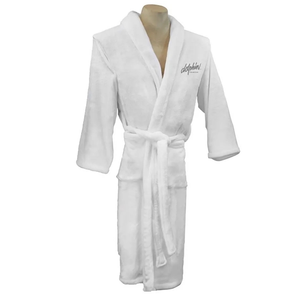 48" length one size fits all robe made from anti-pilling polyester... from ASI 40544 Binaco