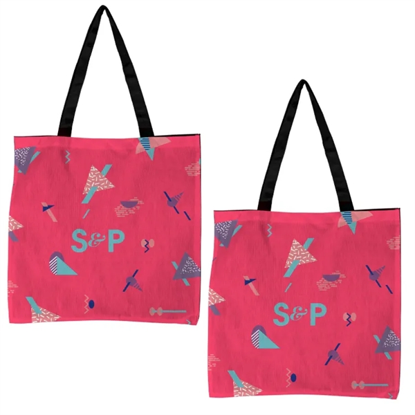 Flat Tote- Full Color on Both Sides100 gsm non-woven tote bag... from ASI 67557 LimeLight Ent / Limelight USA