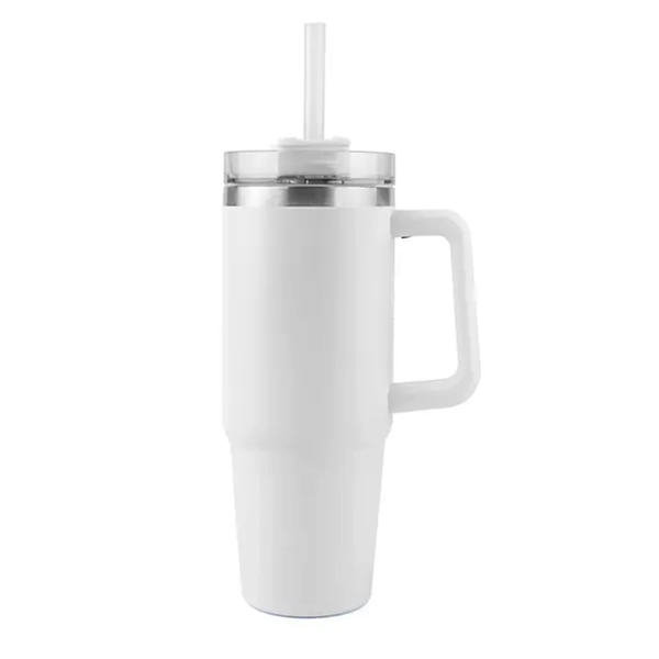 30 Oz S/S Travel Mug With Handle and Straw... from ASI 79535 Primetime / Primetime