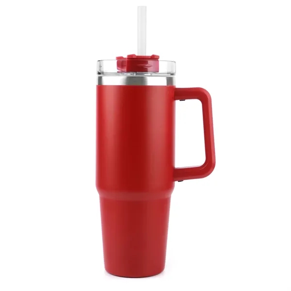 30 Oz S/S Travel Mug With Handle and Straw... from ASI 79535 Primetime / Primetime