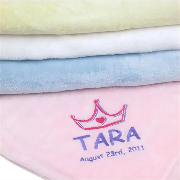 30" x 40" adorable ultra-plush baby blanket serves as a handy... from ASI 40544 Binaco