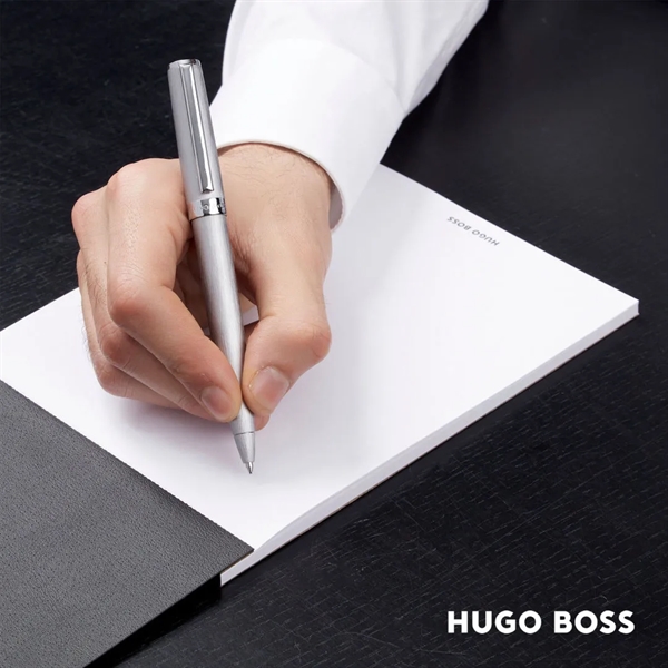 The Hugo Boss® Gear Brushed Ballpoint Pen is sleek, simple, and... from ASI 84592 St Regis Group