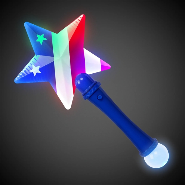 10" star-shaped wand with flashing LED lights.... from ASI 42016 Brighter Promotions Inc