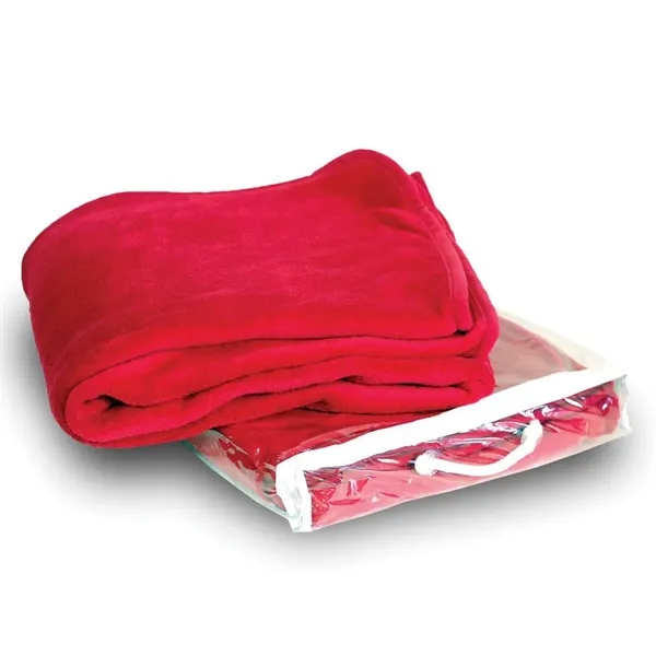 Thick, plush 50" x 60" blanket made of 100% Micro Coral... from ASI 40544 Binaco