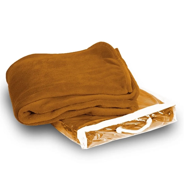 Thick, plush 50" x 60" blanket made of 100% Micro Coral... from ASI 40544 Binaco