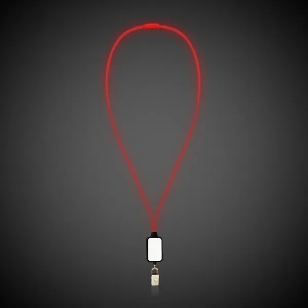 Laser engraveable and imprintable light up LED lanyards with badge clip.... from ASI 42016 Brighter Promotions Inc / Chemical Light™ Liquid Light