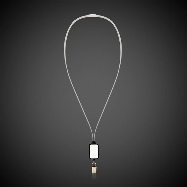 Laser engraveable and imprintable light up LED lanyards with badge clip.... from ASI 42016 Brighter Promotions Inc / Chemical Light™ Liquid Light