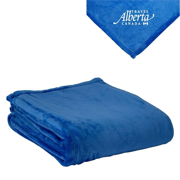 Luxurious 100% Polyester Faux Mink (300gsm,15 oz.) with self finish hem... from ASI 40544 Binaco