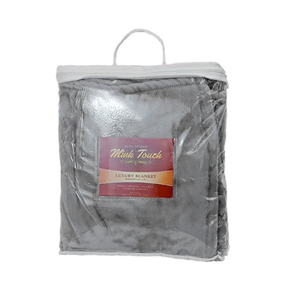 Luxurious 100% Polyester Faux Mink (300gsm,15 oz.) with self finish hem... from ASI 40544 Binaco