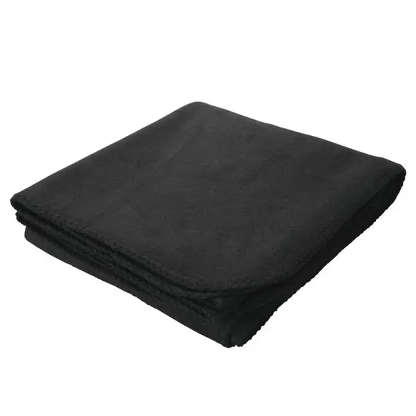Luxurious, thick 16 oz. 100% anti-pill polyester fleece blanket with rounded,... from ASI 40544 Binaco