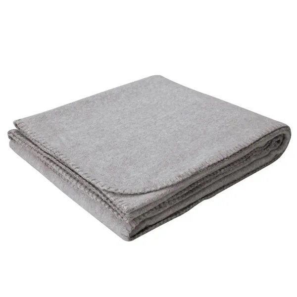 Luxurious, thick 16 oz. 100% anti-pill polyester fleece blanket with rounded,... from ASI 40544 Binaco