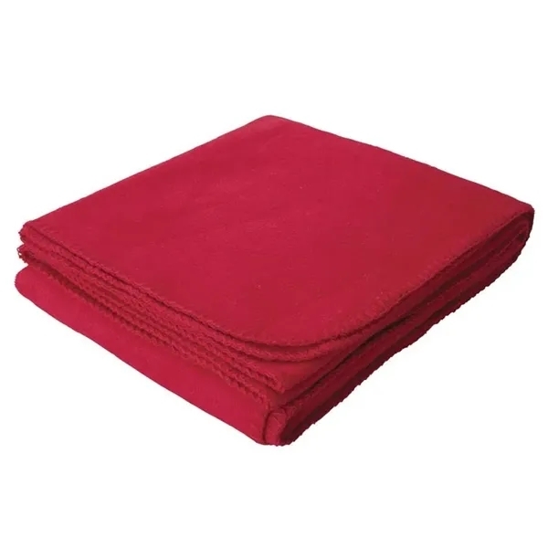 Luxurious, thick 16 oz. 100% anti-pill polyester fleece blanket with rounded,... from ASI 40544 Binaco