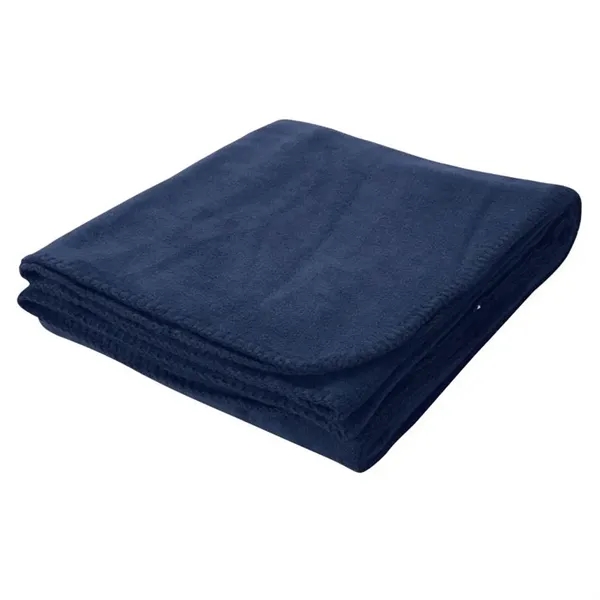 Luxurious, thick 16 oz. 100% anti-pill polyester fleece blanket with rounded,... from ASI 40544 Binaco