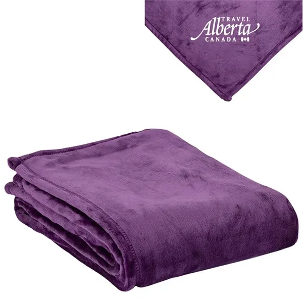 Luxurious 100% Polyester Faux Mink (300gsm,15 oz.) with self finish hem... from ASI 40544 Binaco