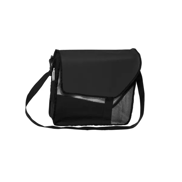 Nonwoven slant flap messenger bag with shoulder strap plus 1 color... from ASI 37218 Athena Promo (tm)
