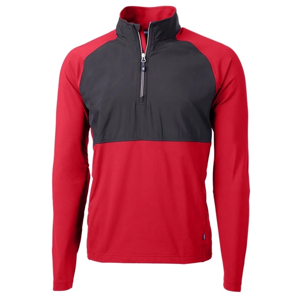 Men's jacket with a quarter-zip, wind resistance, moisture-wicking performance, and UPF... from ASI 47965 Cutter & Buck