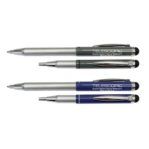 Zebra Telescopic Expandable Metal Ballpoint Pen & Stylus... from ASI 67675 Liqui-Mark Corp