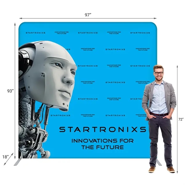 Slim Line Banner Wall Kit including hardware and banner... from ASI 80228 Quinn