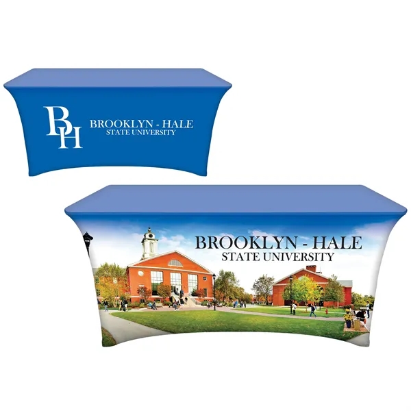 Trade show booth display sleek package with 6' stretch table cover,... from ASI 80228 Quinn