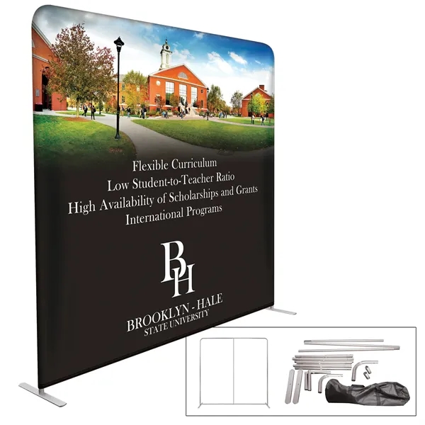 Trade show booth display sleek package with 6' stretch table cover,... from ASI 80228 Quinn